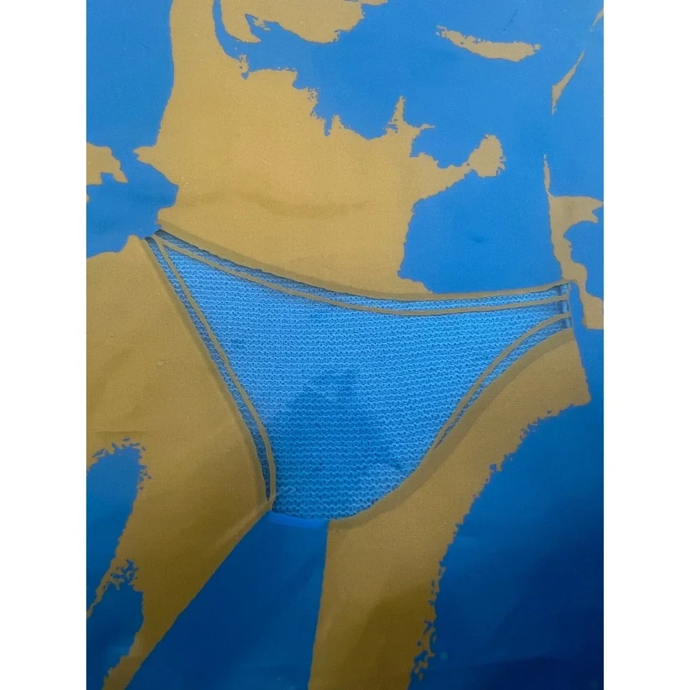 Jockey Skants Brief Bikini Yacht Blue Medium 32-36 100% Nylon Vintage 1969 Rare